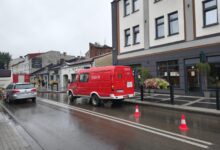 Powódź w Radomsku – strażacy walczyli z wodą po ulewie