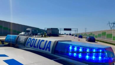 Wystrzał opony w ciężarówce. Duże utrudnienia na A1