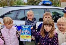 Odblaskowa szkoła 2025. Policjanci odwiedzili uczniów