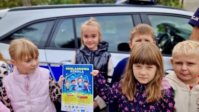 Odblaskowa szkoła 2025. Policjanci odwiedzili uczniów