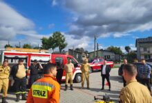 Szkolenie pilotów dronów w OSP Strzałków