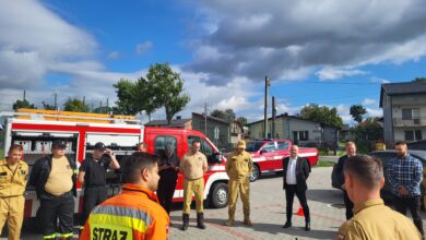 Szkolenie pilotów dronów w OSP Strzałków
