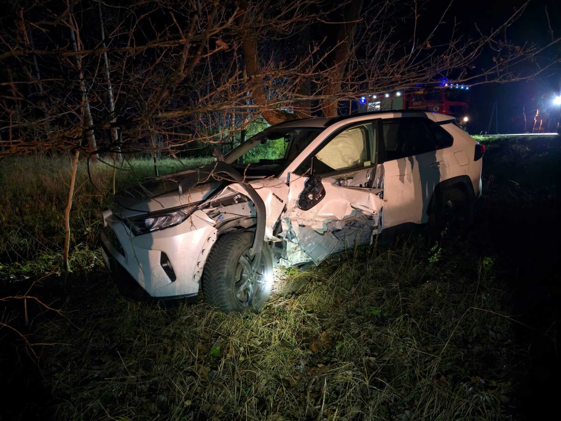 Zderzenie opla i toyoty. Kierowca trafił do szpitala