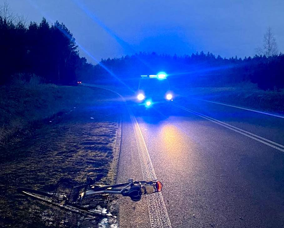 Wypadek z udziałem rowerzysty na obwodnicy Radomska