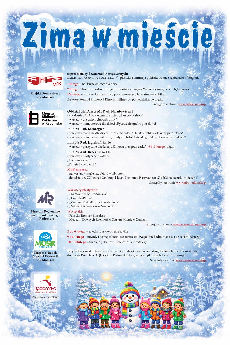 Zimowa przygoda czeka. „Zima w mieście” w Radomsku