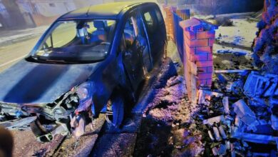 Wypadek w Silnicy. Kierowca został ranny