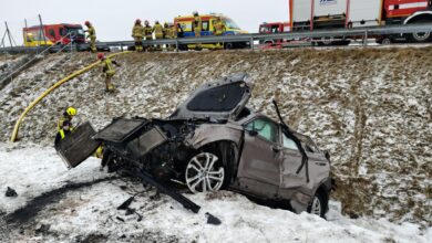 Wypadek na A1. Jedna osoba trafiła do szpitala