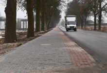 Nowy chodnik przy ul. Reymonta w Strzałkowie