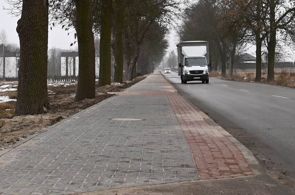 Nowy chodnik przy ul. Reymonta w Strzałkowie