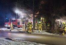 Śmiertelny pożar drewnianego domu w Radomsku