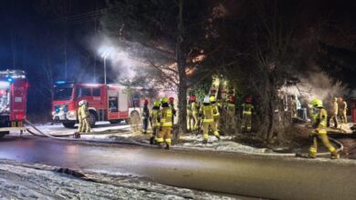 Śmiertelny pożar drewnianego domu w Radomsku