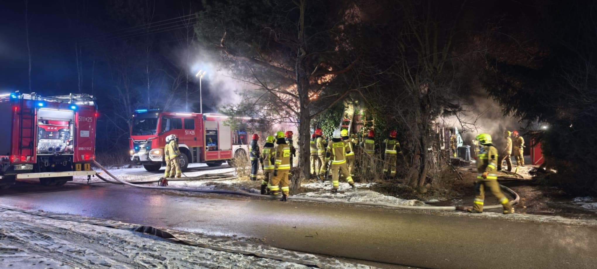 Śmiertelny pożar drewnianego domu w Radomsku