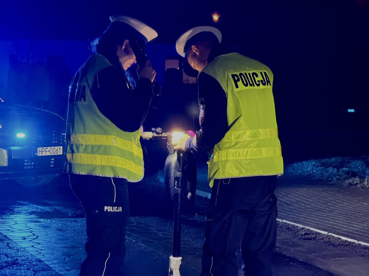 Straciła panowanie nad hulajnogą. Była pijana