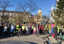 W Radomsku powitali wiosnę na rowerach