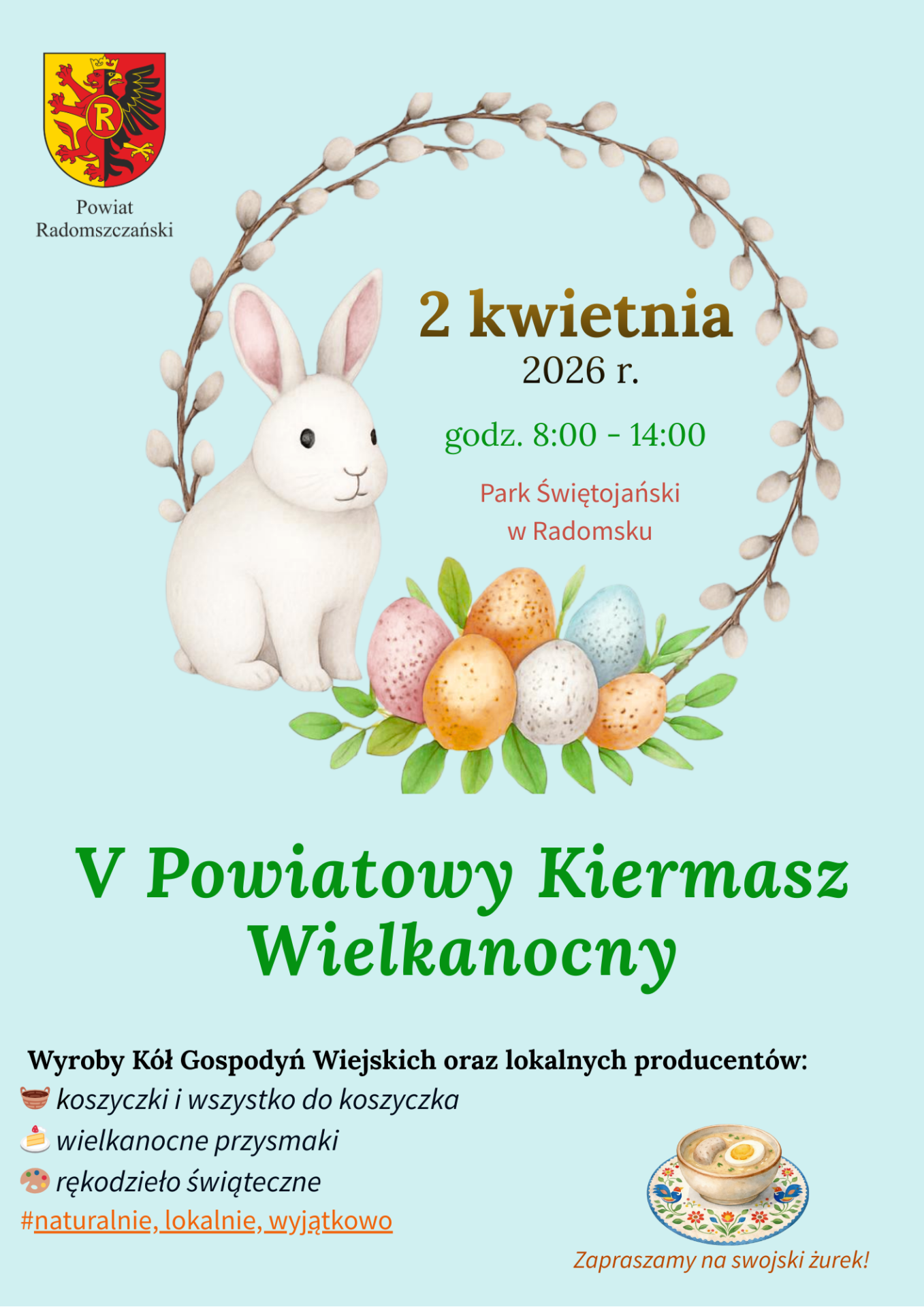 Czas na świąteczne zakupy! V Powiatowy Kiermasz Wielkanocny w Parku Świętojańskim