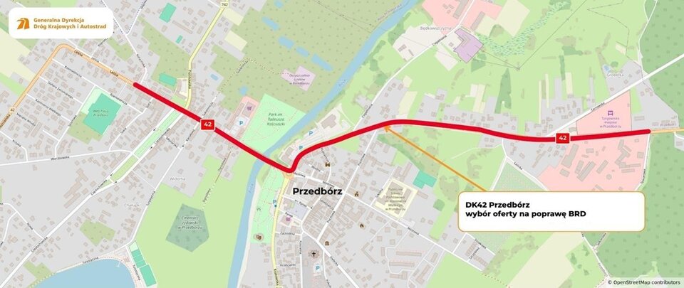 Jest wykonawca przebudowy DK42 w Przedborzu