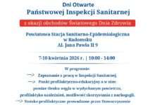 Dni Otwarte Sanepidu w Radomsku. Zadbaj o zdrowie i sprawdź, co przygotowano