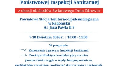 Dni Otwarte Sanepidu w Radomsku. Zadbaj o zdrowie i sprawdź, co przygotowano