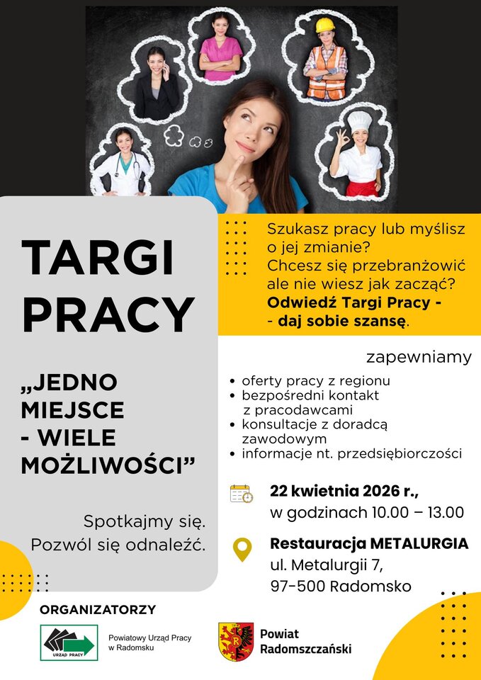 Znajdź pracę w jeden dzień! Targi w Radomsku