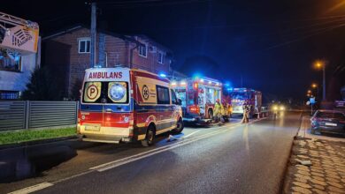 Pożar domu przy ulicy Brzeźnickiej w Radomsku