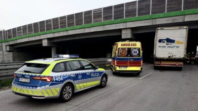 Zderzenie dwóch ciężarówek na A1.
