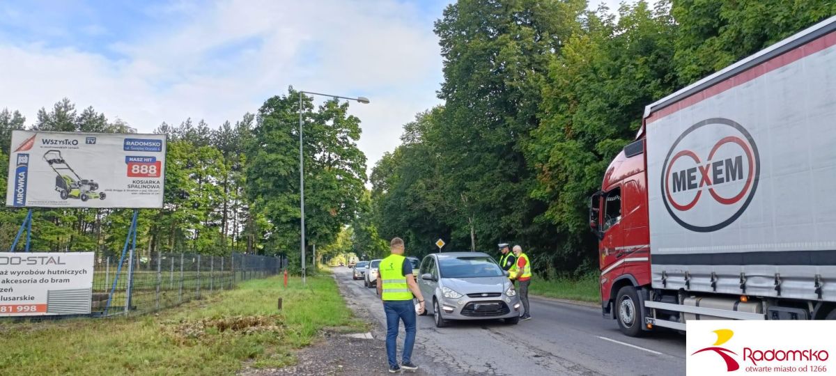 Akcja „Trzeźwy poranek” w Radomsku. Policja skontrolowała 30 kierowców i rowerzystów