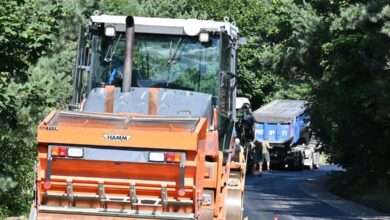 Trwa modernizacja drogi Pytowice – granica gminy Kleszczów