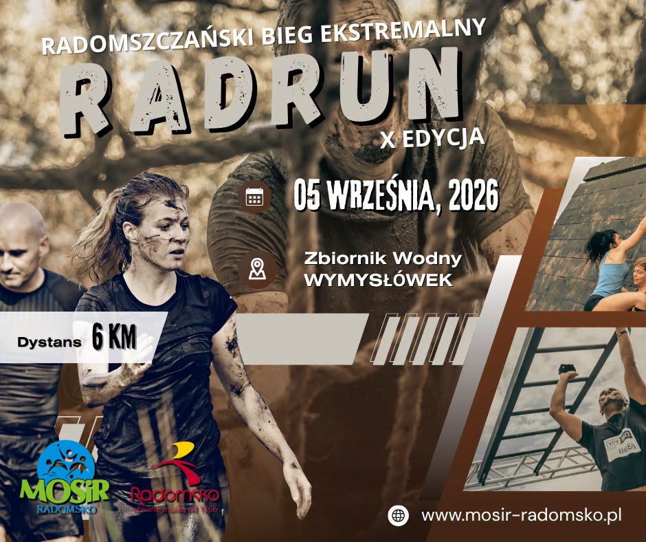 Błoto, woda i adrenalina. Przed nami X Radomszczański Bieg Ekstremalny RADRUN