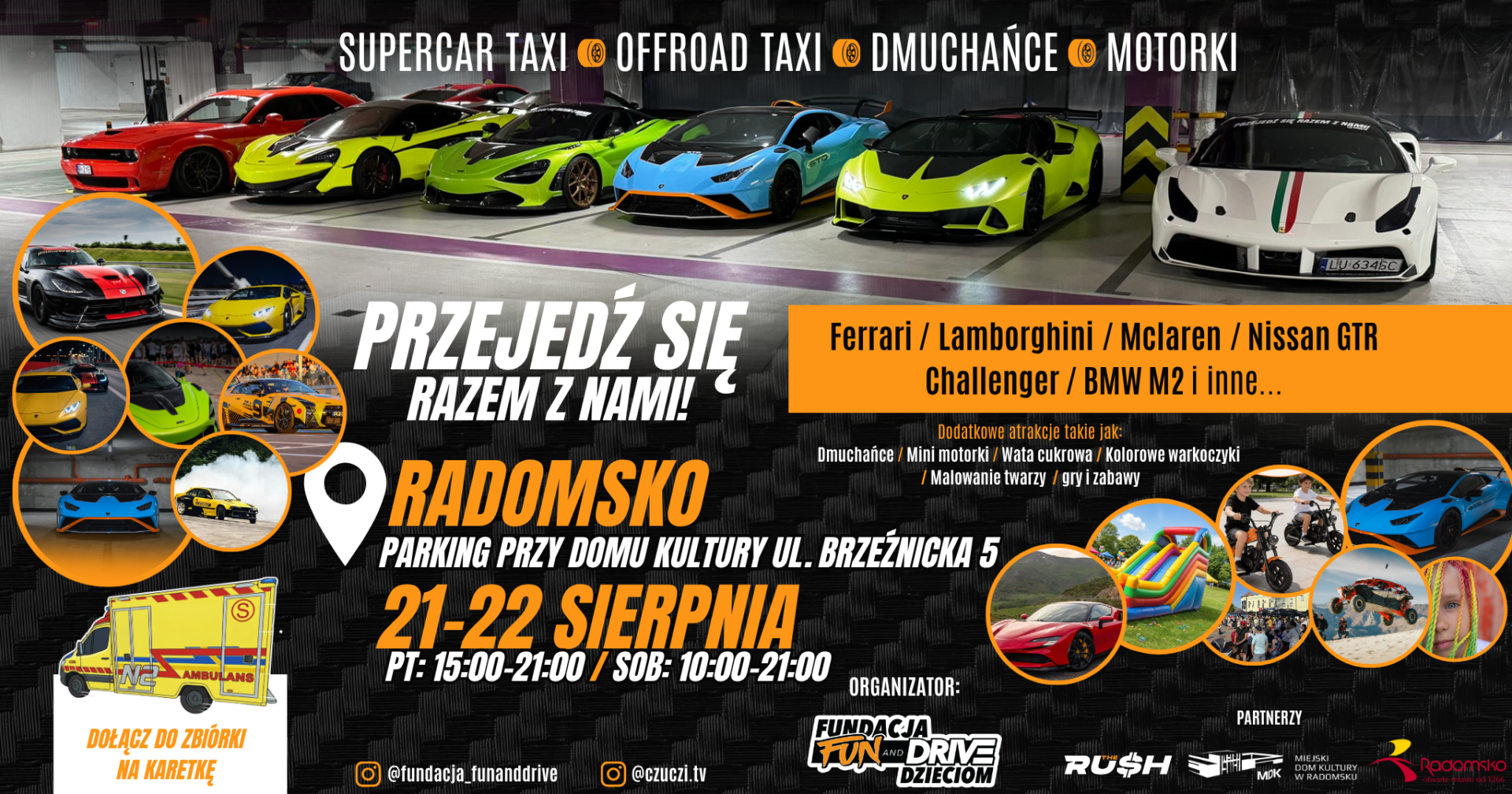 Egzotyczne auta i motoryzacyjne emocje w Radomsku. Wszystko w szczytnym celu
