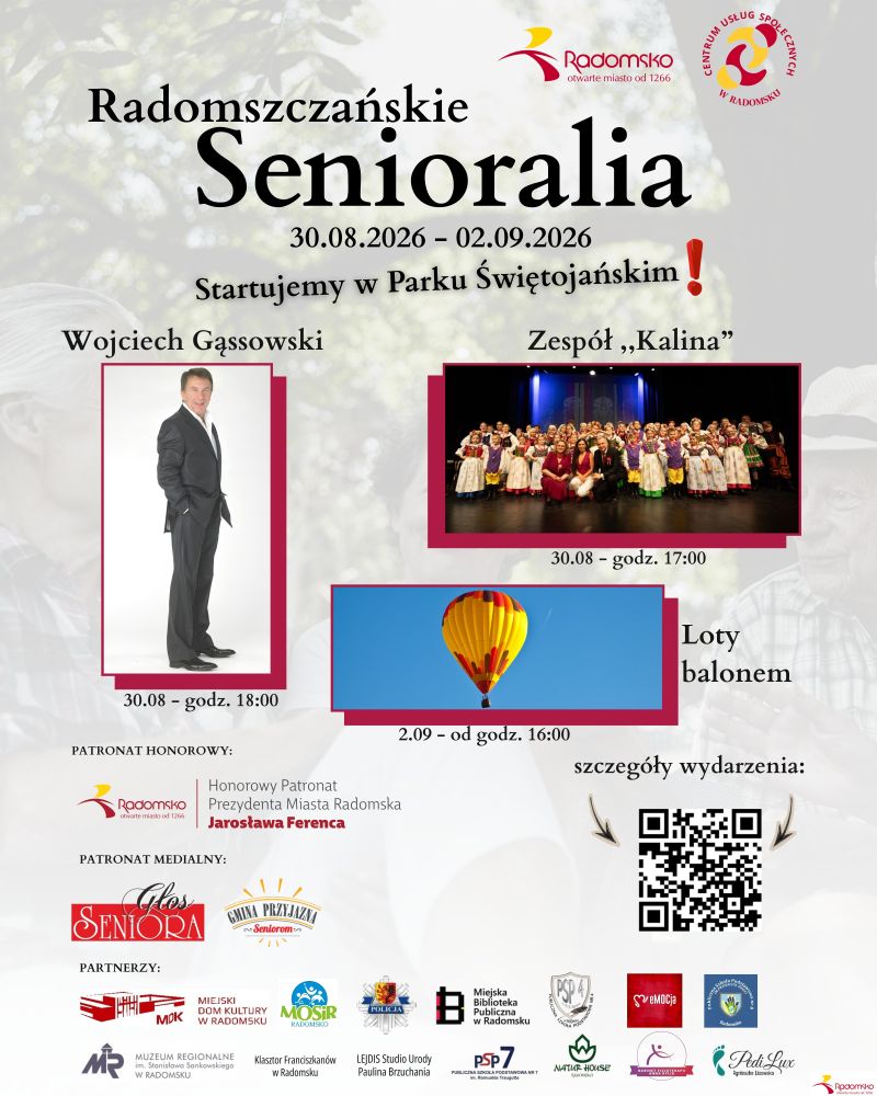 Radomsko świętuje z seniorami. Wielkie Senioralia już od 30 sierpnia