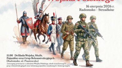 Powiat Radomszczański zaprasza na wyjątkowe obchody Święta Wojska Polskiego. Militarny piknik, pokazy i koncerty już 16 sierpnia