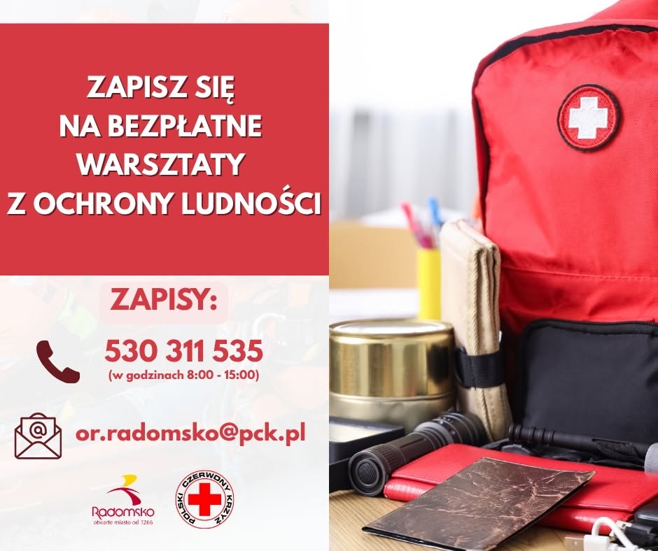 Radomsko szkoli mieszkańców. Bezpłatne warsztaty z ochrony ludności już w październiku