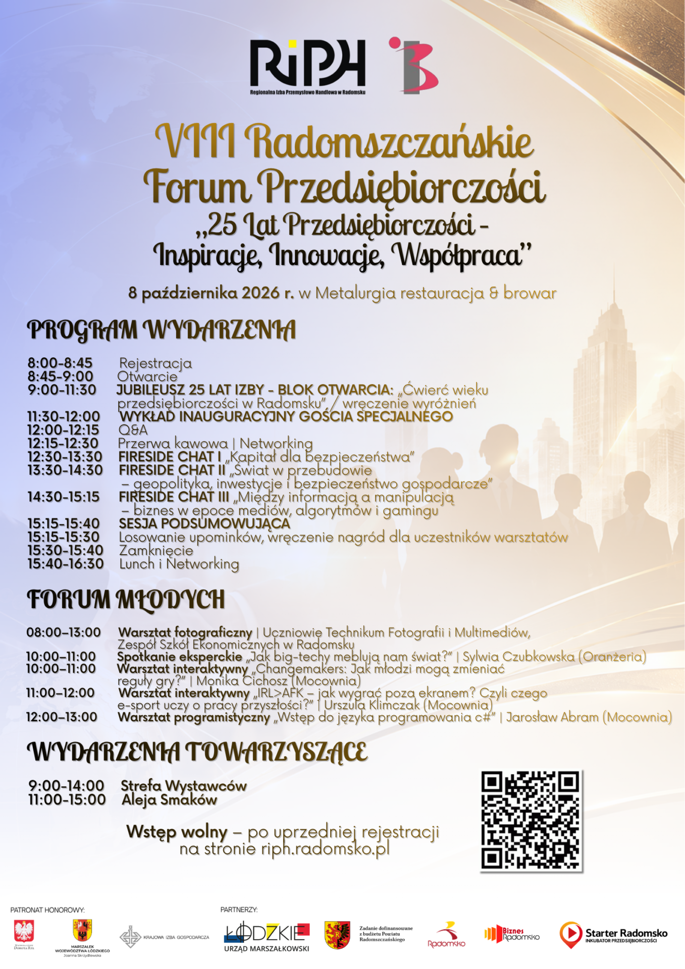 VIII Radomszczańskie Forum Przedsiębiorczości. 25 lat Izby i rozmowa o przyszłości regionu