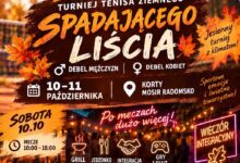 Jesień na kortach. Radomszczański Turniej Deblowy „Spadającego Liścia” już w październiku