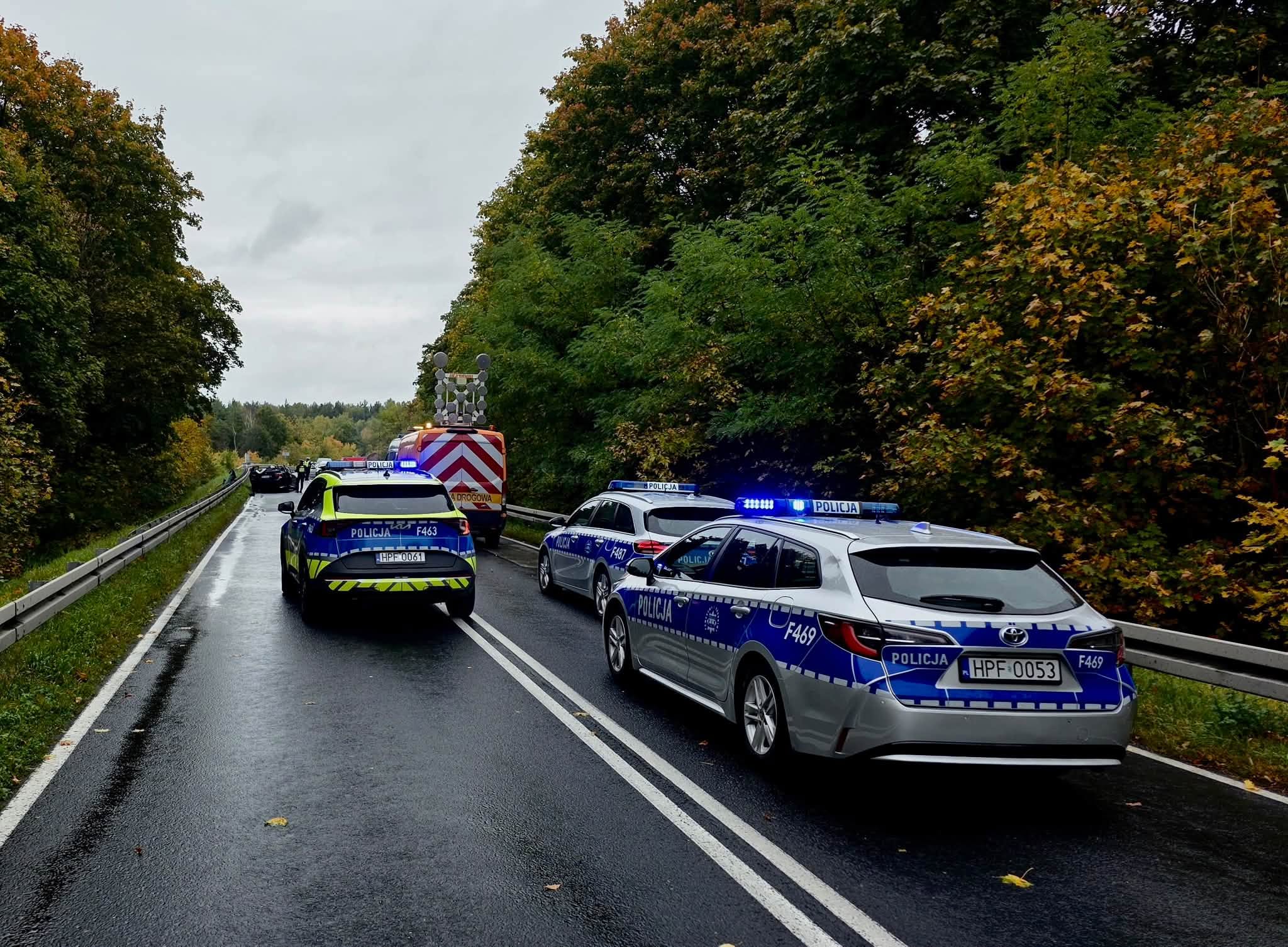 Tragedia na DK91 w Kamieńsku. Jedna osoba nie żyje