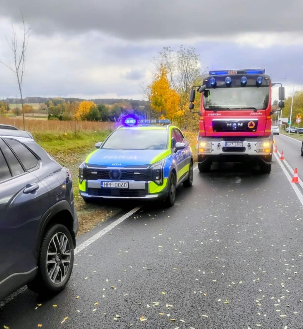 Tragiczny wypadek pod Kamieńskiem. Nie żyje 47-letni rowerzysta